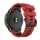 Pótszíj (egyedi méret, 20mm, szilikon, fekete csat, QuickFit csatlakozás) PIROS/FEKETE Garmin Fenix 5S Plus, Garmin Epix Pro (Gen2) 42mm, Garmin Fenix 5S, Garmin Fenix 6S, Garmin Fenix 6S Pro, Garmin Fenix 6S Pro Solar, Garmin Fenix 6S Sapphire, Garm