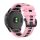 Pótszíj (egyedi méret, 20mm, szilikon, fekete csat, QuickFit csatlakozás) RÓZSASZÍN/FEKETE Garmin Fenix 6S Pro, Garmin Fenix 6S Pro Solar, Garmin Fenix 6S Sapphire, Garmin Fenix 6S Solar, Garmin Fenix 7S, Garmin Fenix 7S Pro Solar, Garmin Fenix 7S Sa