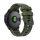 Pótszíj (egyedi méret, 22mm, szilikon, fekete csat, QuickFit csatlakozás) SÖTÉTZÖLD/FEKETE Garmin Epix (Gen2), Garmin Fenix 3, Garmin Fenix 3 HR, Garmin Fenix 5, Garmin Fenix 6, Garmin Fenix 6 Pro, Garmin Fenix 6 Pro Solar, Garmin Fenix 6 Sapphire, G