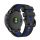 Pótszíj (egyedi méret, 26mm, szilikon, fekete csat, QuickFit csatlakozás) FEKETE/SÖTÉTKÉK Garmin Epix Pro (Gen2) 51mm, Garmin Fenix 5X, Garmin Fenix 6X, Garmin Fenix 6X Pro, Garmin Fenix 6X Pro Sapphire, Garmin Fenix 6X Pro Solar, Garmin Fenix 7X, Ga