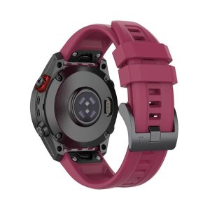 Pótszíj (egyedi méret, 20mm, szilikon, QuickFit csatlakozás) BORDÓ Garmin Epix Pro (Gen2) 42mm, Garmin Fenix 5S, Garmin Fenix 5S Plus, Garmin Fenix 6S, Garmin Fenix 6S Pro, Garmin Fenix 6S Pro Solar, Garmin Fenix 6S Sapphire, Garmin Feni