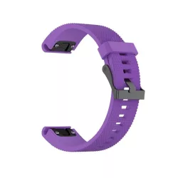   Pótszíj (egyedi méret, 20mm, szilikon, rombusz, QuickFit csatlakozás) LILA Garmin Epix Pro (Gen2) 42mm, Garmin Fenix 5S, Garmin Fenix 5S Plus, Garmin Fenix 6S, Garmin Fenix 6S Pro, Garmin Fenix 6S Pro Solar, Garmin Fenix 6S Sapphire, Garmin Feni
