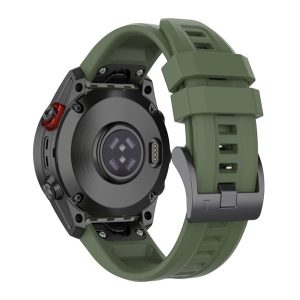 Pótszíj (egyedi méret, 22mm, szilikon, QuickFit csatlakozás) SÖTÉTZÖLD Garmin Epix (Gen2), Garmin Fenix 3, Garmin Fenix 3 HR, Garmin Fenix 5, Garmin Fenix 6, Garmin Fenix 6 Pro, Garmin Fenix 6 Pro Solar, Garmin Fenix 6 Sapphire, Garmin Fenix