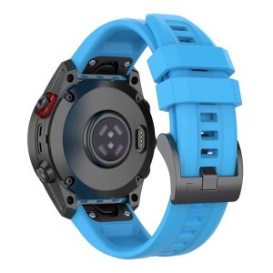 Pótszíj (egyedi méret, 22mm, szilikon, QuickFit csatlakozás) VILÁGOSKÉK Garmin Fenix 7, Garmin Fenix 6, Garmin Fenix 5, Garmin Fenix 7 Solar, Garmin Epix Pro (Gen2) 47mm, Garmin Epix (Gen2), Garmin Fenix 3, Garmin Fenix 3 HR, Garmin Fenix 6 P