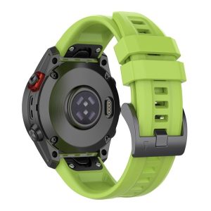 Pótszíj (egyedi méret, 22mm, szilikon, QuickFit csatlakozás) VILÁGOSZÖLD Garmin Fenix 7, Garmin Fenix 6, Garmin Fenix 5, Garmin Epix (Gen2), Garmin Fenix 3, Garmin Fenix 3 HR, Garmin Fenix 6 Pro, Garmin Fenix 6 Pro Solar, Garmin Fenix 6 Sapphi