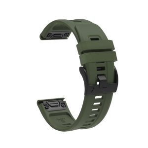 Pótszíj (egyedi méret, 26mm, szilikon, QuickFit csatlakozás) SÖTÉTZÖLD Garmin Epix Pro (Gen2) 51mm, Garmin Fenix 5X, Garmin Fenix 6X, Garmin Fenix 6X Pro, Garmin Fenix 6X Pro Sapphire, Garmin Fenix 6X Pro Solar, Garmin Fenix 7X, Garmin Fenix