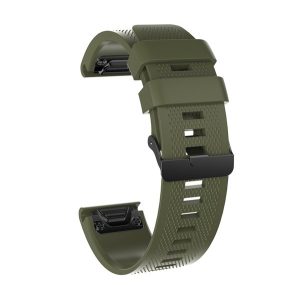 Pótszíj (egyedi méret, 26mm, szilikon, rombusz, QuickFit csatlakozás) SÖTÉTZÖLD Garmin Epix Pro (Gen2) 51mm, Garmin Fenix 5X, Garmin Fenix 6X, Garmin Fenix 6X Pro, Garmin Fenix 6X Pro Sapphire, Garmin Fenix 6X Pro Solar, Garmin Fenix 7X, Garmin Fenix