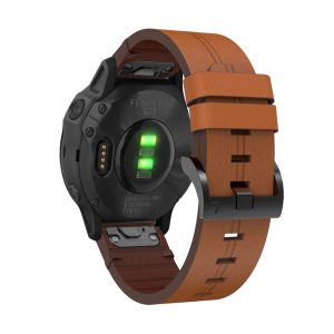 Pótszíj (egyedi méret, 20mm, bőr hatású, QuickFit csatlakozás) BARNA Garmin Fenix 6S, Garmin Fenix 6S Pro, Garmin Fenix 6S Sapphire, Garmin Fenix 5S, Garmin Fenix 6S Pro Solar, Garmin Fenix 6S Solar, Garmin Fenix 7S, Garmin Fenix 7S Sapphi