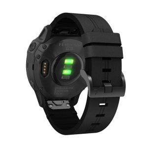 Pótszíj (egyedi méret, 20mm, bőr hatású, QuickFit csatlakozás) FEKETE Garmin Fenix 6S, Garmin Fenix 6S Pro, Garmin Fenix 6S Sapphire, Garmin Fenix 5S, Garmin Fenix 6S Pro Solar, Garmin Fenix 6S Solar, Garmin Fenix 7S, Garmin Fenix 7S Sapphi