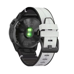 Pótszíj (egyedi méret, 22mm, bőr hatású, QuickFit csatlakozás) VILÁGOSSZÜRKE Garmin Fenix 3, Garmin Fenix 6, Garmin Fenix 6 Sapphire, Garmin Fenix 6 Pro, Garmin Fenix 5, Garmin Fenix 3 HR, Garmin Epix (Gen2), Garmin Fenix 6 Pro Solar, Garmin Fenix