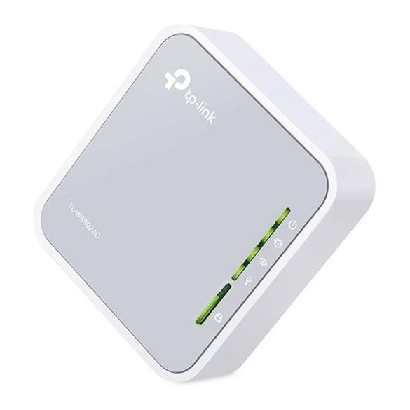 TP-LINK NANO AC750 WIFI hordozható router (Ethernet port, USB port, HOTSPOT, 433 Mbps) FEHÉR