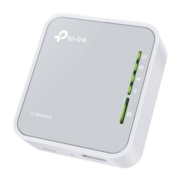 TP-LINK NANO AC750 WIFI hordozható router (Ethernet port, USB port, HOTSPOT, 433 Mbps) FEHÉR