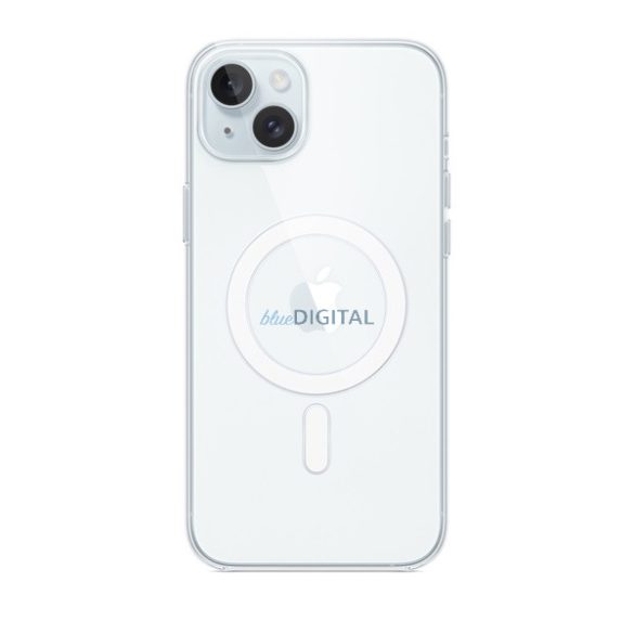 APPLE szilikon telefonvédő (Magsafe rögzítésű, mágneses) ÁTLÁTSZÓ Apple iPhone 15 Plus