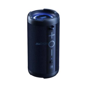 REMAX COURAGE bluetooth hordozható hangszóró (v5.3, 1500mAh, 10W, LED világítás) SÖTÉTKÉK