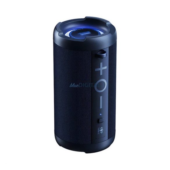 REMAX COURAGE bluetooth hordozható hangszóró (v5.3, 1500mAh, 10W, LED világítás) SÖTÉTKÉK