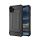 Defender műanyag telefonvédő (ütésállóság, légpárnás sarok, szilikon belső, fémhatás) FEKETE Samsung Galaxy S23 FE (SM-S711)