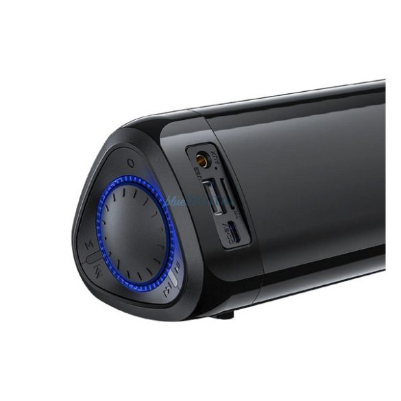 AWEI Y333 bluetooth hordozható hangszóró (v5.0, 1800mAh akku, vízálló, 3.5mm jack, microSD, USB) FEKETE