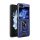 Defender műanyag telefonvédő (közepesen ütésálló, szilikon belső, telefontartó gyűrű, kamera védelem) SÖTÉTKÉK Samsung Galaxy Z Flip5 5G (SM-F731)