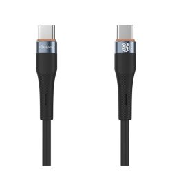   NILLKIN FLOWSPEED adatkábel (Type-C - Type-C, 60W, PD gyorstöltő, 100cm) FEKETE