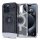 SPIGEN CLASSIC C1 szilikon telefonvédő (közepesen ütésálló, légpárnás sarok, Magsafe kompatibilis) SZÜRKE Apple iPhone 15 Pro Max