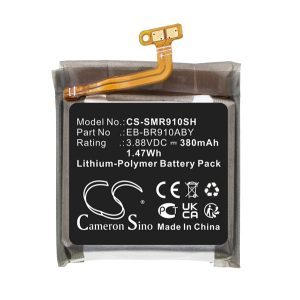 CAMERON SINO Li-Polymer akku (3.88V/380mAh, Samsung EB-BR910ABY kompatibilis) FEKETE Samsung Galaxy Watch 5 eSIM 40 mm (SM-R905), Samsung Galaxy Watch 5 40 mm (SM-R900)