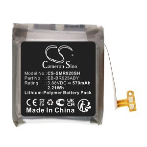 CAMERON SINO Li-Polymer akku (3.88V/570mAh, Samsung EB-BR925ABY kompatibilis) FEKETE Samsung Galaxy Watch 5 Pro 45 mm (SM-R920), Samsung Galaxy Watch 5 Pro eSIM 45 mm (SM-R925)