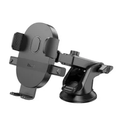   HOCO H19 autós tartó (tapadókorongos, műszerfalra, automata, 360°, 4.7-7.0" méret) FEKETE