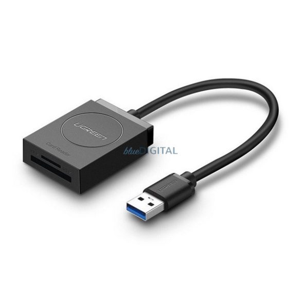 UGREEN kártyaolvasó (microSD / SD + fix USB kábel) FEKETE