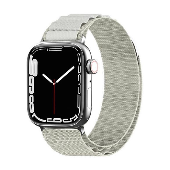 Pótszíj (egyedi méret, kicsi, nylon, SPORT) FEHÉR Apple Watch Series 9 41mm, Watch Series 8 41mm, Watch Series 7 41mm