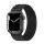 Pótszíj (egyedi méret, nylon, állítható, SPORT) FEKETE Apple Watch Series 9 41mm, Watch Series 8 41mm, Watch Series 7 41mm