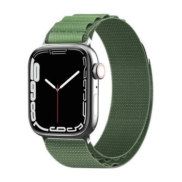 Pótszíj (egyedi méret, nagy, nylon, SPORT) VILÁGOSZÖLD Apple Watch Ultra 2 49mm, Watch Ultra 49mm, Watch Series 8 45mm