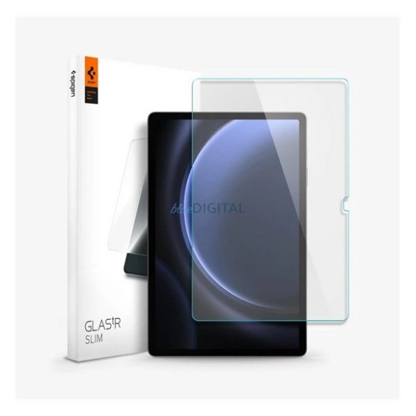 SPIGEN TR SLIM HD képernyővédő üveg (2.5D, karcálló, tok barát, ujjlenyomat mentes, ultravékony, 0.2mm, 9H) ÁTLÁTSZÓ Samsung Galaxy Tab S9 FE Plus LTE (SM-X616), Galaxy Tab S9 FE Plus WIFI (SM-X610)
