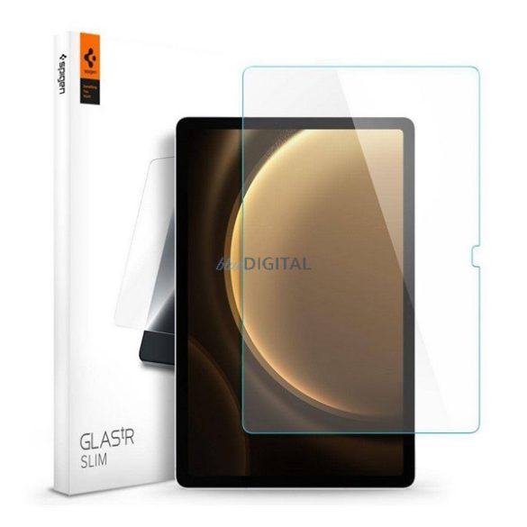 SPIGEN TR SLIM HD képernyővédő üveg (2.5D, karcálló, tok barát, ujjlenyomat mentes, ultravékony, 0.2mm, 9H) ÁTLÁTSZÓ Samsung Galaxy Tab S9 FE LTE (SM-X516), Galaxy Tab S9 FE WIFI (SM-X510)