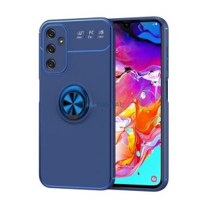 Szilikon telefonvédő (asztali tartó, tartógyűrű, 360°, mágneses) SÖTÉTKÉK Samsung Galaxy A25 5G (SM-A256)