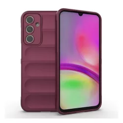   Szilikon telefonvédő (közepesen ütésálló, kamera védelem, 3D minta) BORDÓ Samsung Galaxy A25 5G (SM-A256)
