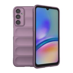 Szilikon telefonvédő (közepesen ütésálló, kamera védelem, 3D minta) LILA Samsung Galaxy A05s (SM-A057F)