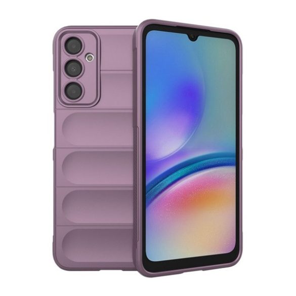 Szilikon telefonvédő (közepesen ütésálló, kamera védelem, 3D minta) LILA Samsung Galaxy A05s (SM-A057F)