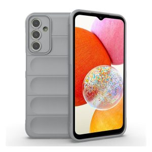 Szilikon telefonvédő (közepesen ütésálló, kamera védelem, 3D minta) VILÁGOSSZÜRKE Samsung Galaxy A15 (SM-A155), Galaxy A15 5G (SM-A156)