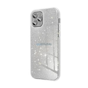 Szilikon telefonvédő (műanyag belső, csillogó hátlap) EZÜST Samsung Galaxy A25 5G (SM-A256)
