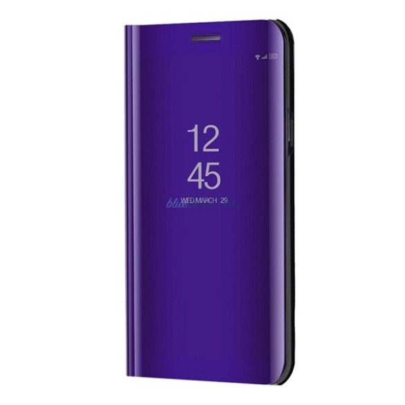 Tok álló (aktív FLIP, oldalra nyíló, asztali tartó funkció, tükrös felület, Mirror View Case) LILA Samsung Galaxy A15 (SM-A155), Galaxy A15 5G (SM-A156)
