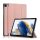 Tok álló, bőr hatású (aktív FLIP, oldalra nyíló, TRIFOLD asztali tartó funkció) ROZÉARANY Samsung Galaxy Tab A9 Plus 5G (SM-X216), Galaxy Tab A9 Plus WIFI (SM-X210)