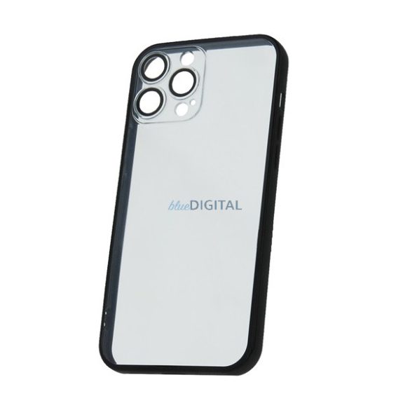 Szilikon védő (ütésállóság, átlátszó hátlap, kameravédelem) FEKETE Samsung Galaxy A53 (SM-A536) 5G