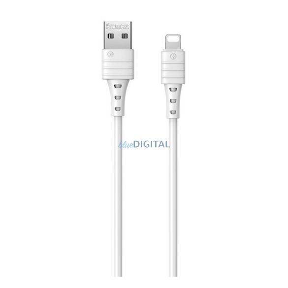 REMAX ZERON adatkábel (USB - lightning, 2.4A, gyorstöltő, 100cm) FEHÉR