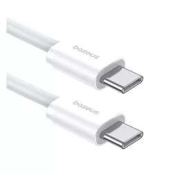   BASEUS SUPERIOR adatkábel (Type-C - Type-C, 30W, PD gyorstöltő, 200cm, törésgátló) FEHÉR
