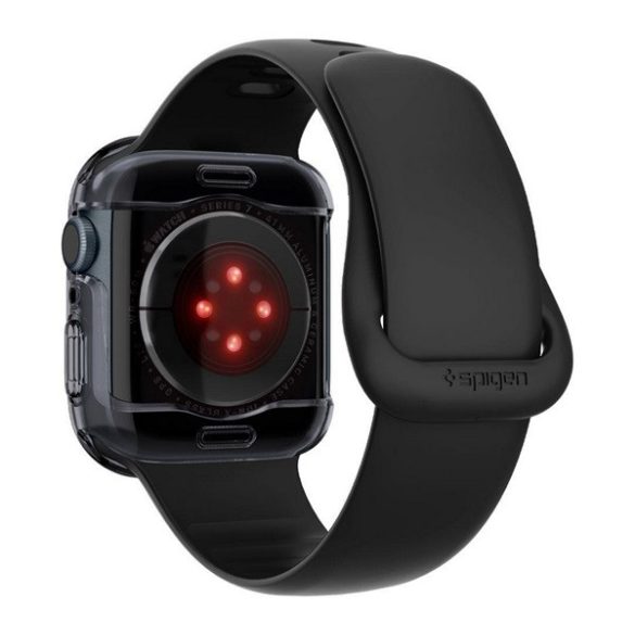 SPIGEN ULTRA HYBRID műanyag óra keret (ütésállóság) ÁTLÁTSZÓ/SÖTÉTSZÜRKE Apple Watch Series 9 41mm, Watch Series 8 41mm, Watch Series 7 41mm