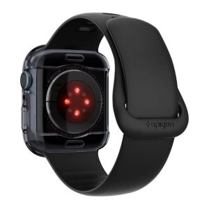 SPIGEN ULTRA HYBRID műanyag óra keret (ütésállóság) ÁTLÁTSZÓ/SÖTÉTSZÜRKE Apple Watch Series 9 45mm, Watch Series 8 45mm, Watch Series 7 45mm