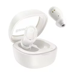   BASEUS BOWIE WM02 OS bluetooth fülhallgató SZTEREO (v5.3, TWS, extra mini + töltőtok) FEHÉR