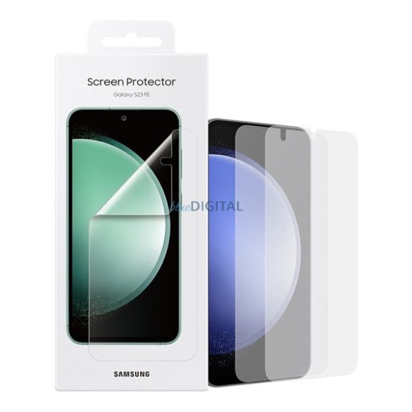 SAMSUNG képernyővédő fólia 2db (törlőkendő, felhelyezést segítő keret) ÁTLÁTSZÓ Samsung Galaxy S23 FE (SM-S711)