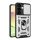 Defender műanyag telefonvédő (ütésállóság, szilikon belső, tartógyűrű, kameravédő) EZÜST Samsung Galaxy S24 Plus (SM-S926)