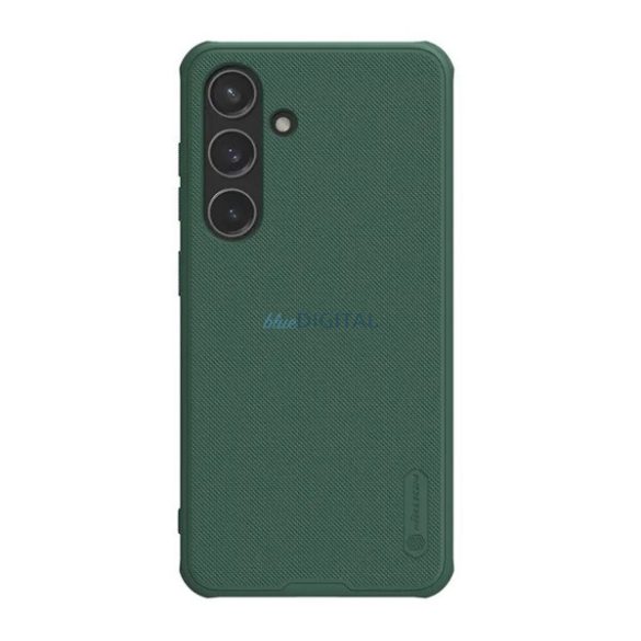 NILLKIN SUPER FROSTED PRO MAGNETIC műanyag telefonvédő (mágneses, ütésállóság, gumírozott, MagSafe) SÖTÉTZÖLD Samsung Galaxy S24 (SM-S921)